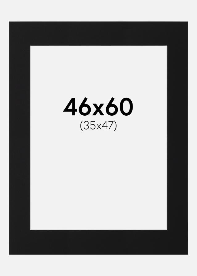 Pasparta Černý Standard (Bílé Jádro) 46x60 cm (35x47)