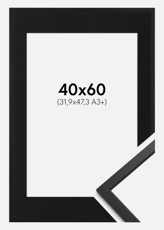 Rám Edsbyn Cerná 40x60 cm - Pasparta Cerná 32,9x48,3 cm (A3+)