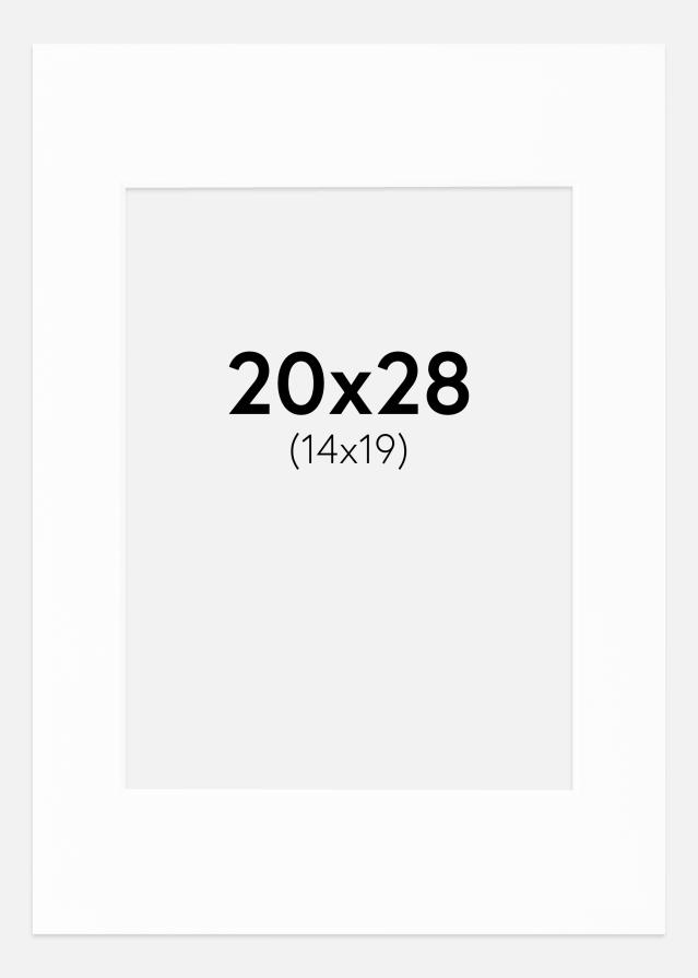 Pasparta Canson Bílá Bílý stred 20x28 cm (14x19)