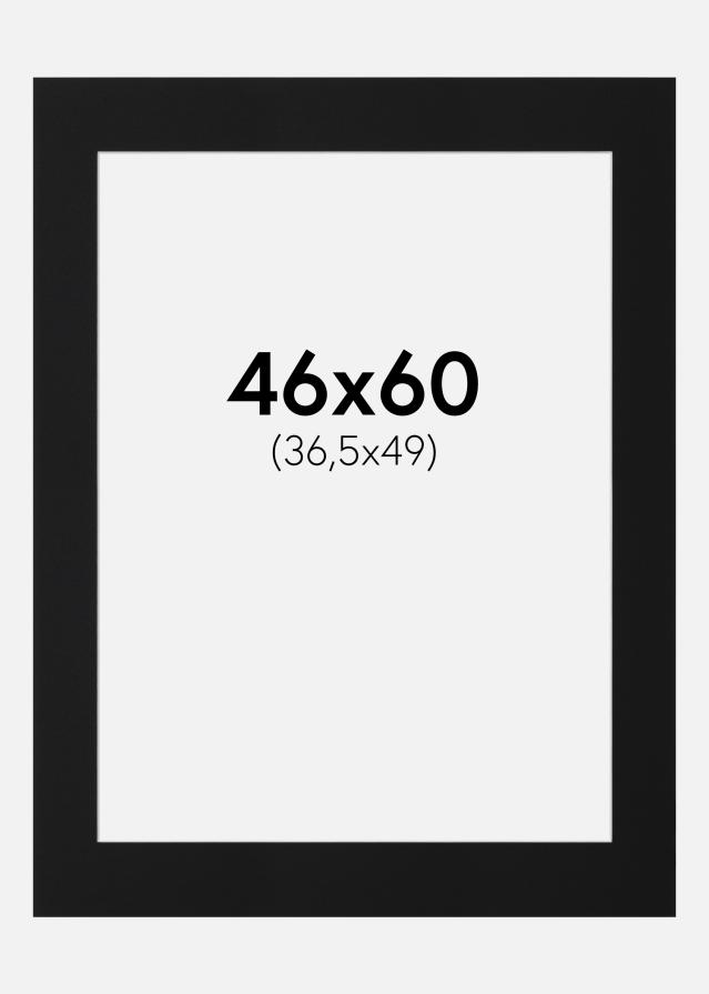 Pasparta Černý Standard (Bílé Jádro) 46x60 cm (36,5x49)