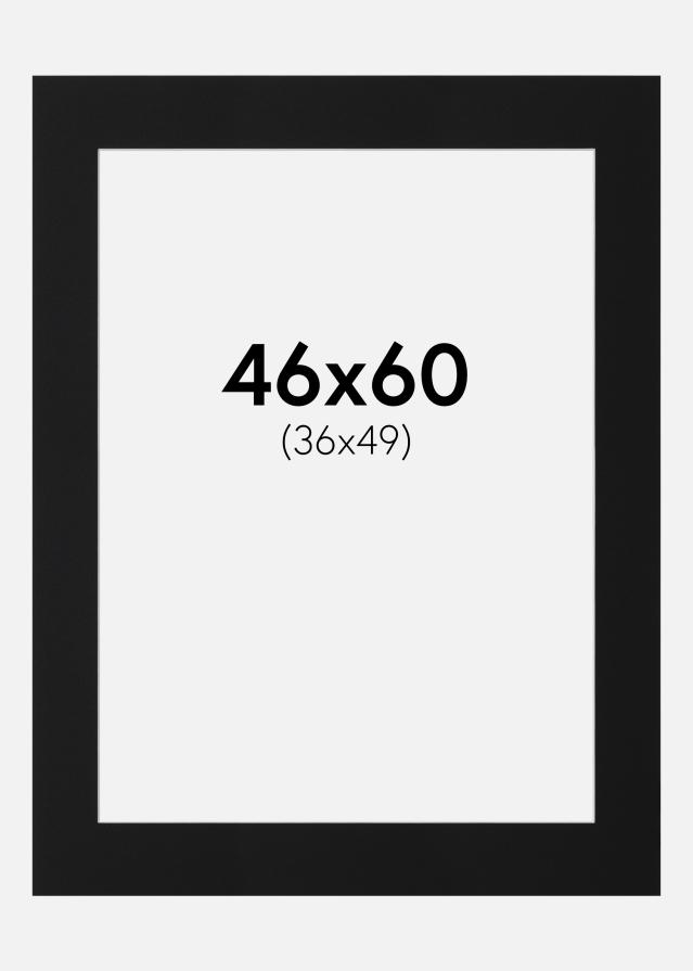 Pasparta Černý Standard (Bílé Jádro) 46x60 cm (36x49)