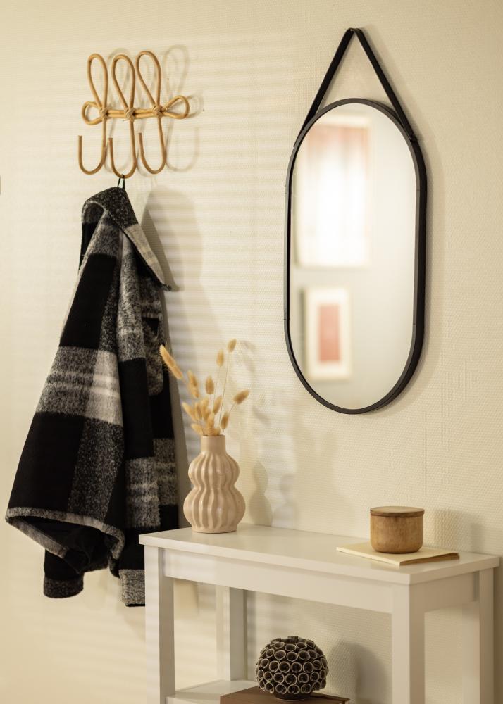 Zrcadlo Trapani Cerná 35x60 cm