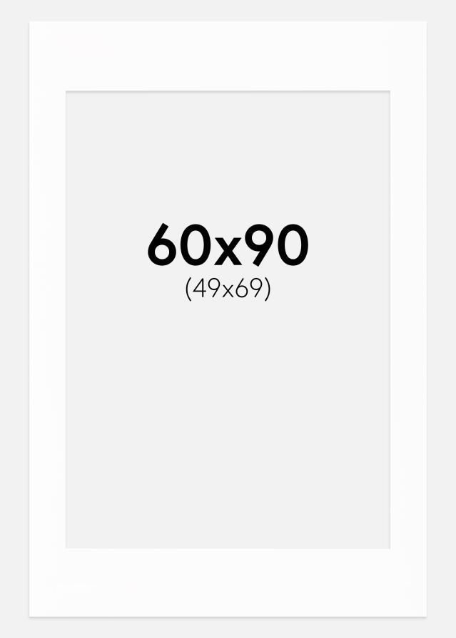 Pasparta Canson Bílá Bílý stred 60x90 cm (49x69)