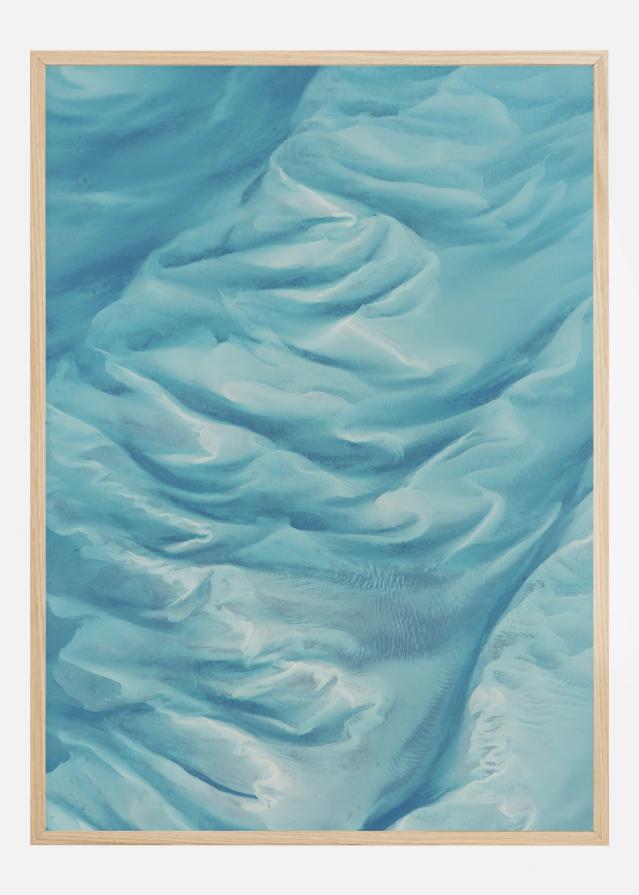 Blue Wave Art Plakát