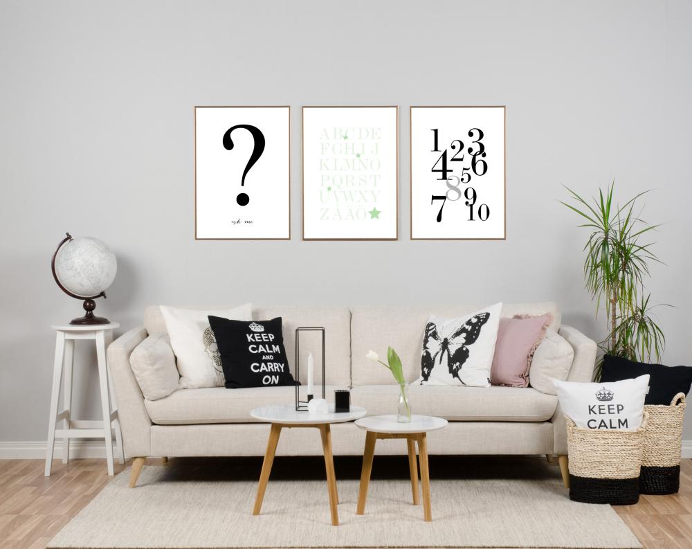 1-10 - Cerná/Šedá Plakát