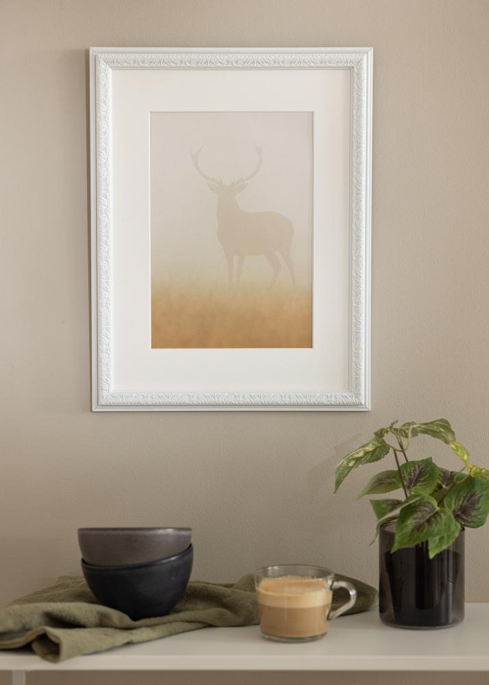 Rám Nostalgia Bílá 10x15 cm