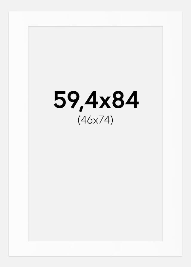 Pasparta Bílý Standard (Bílé Jádro) 59,4x84 cm (46x74)