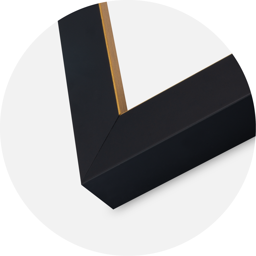 Rám Sussex Akrylové sklo Černá/Zlatá 30x30 cm