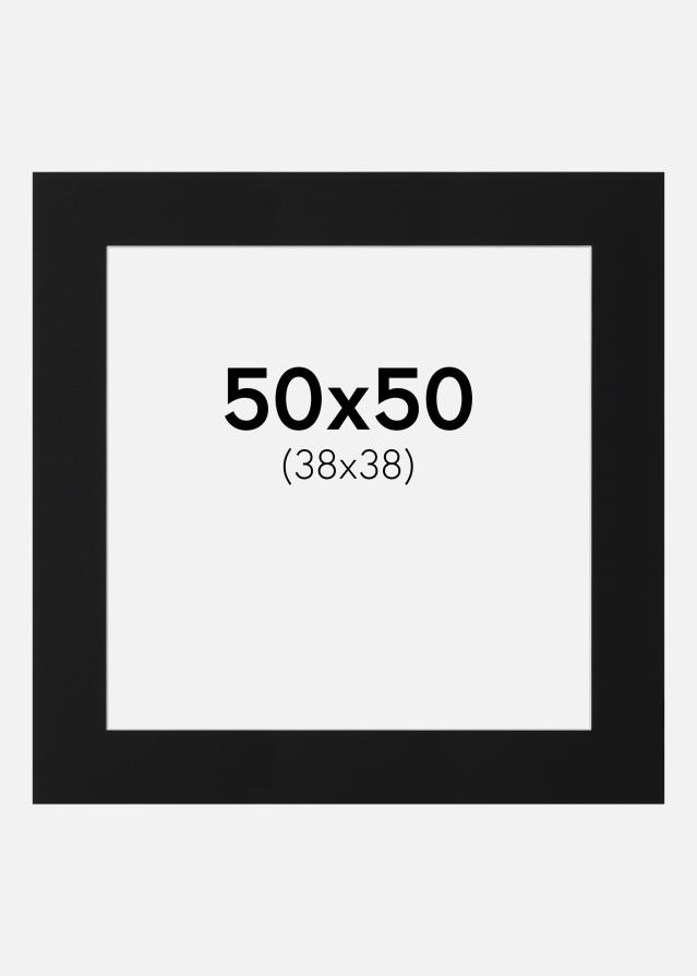 Pasparta Černý Standard (Bílé Jádro) 50x50 cm (38x38)