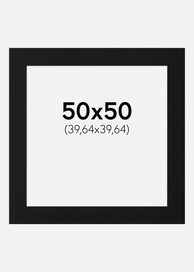 Pasparta Černý Standard (Bílé Jádro) 50x50 cm (39,64x39,64)