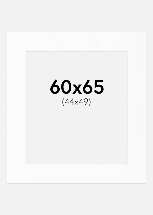 Pasparta Bílý Standard (Bílé Jádro) 60x65 cm (44x49)