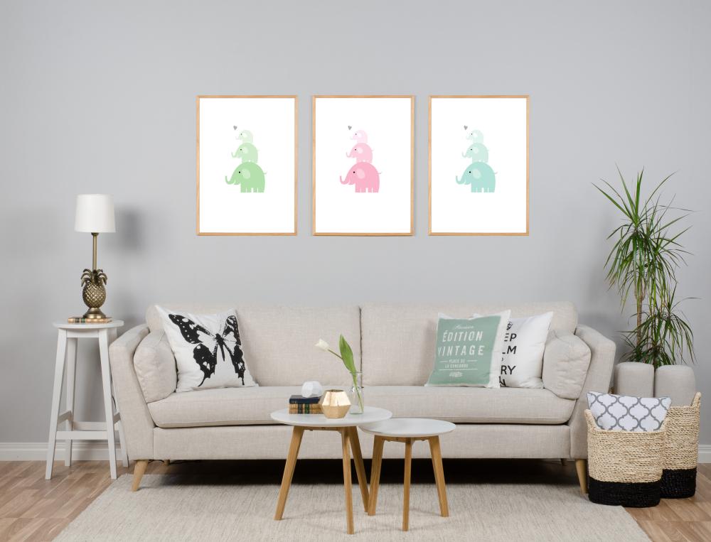 Slon Trojice - Ledove modrá Plakát