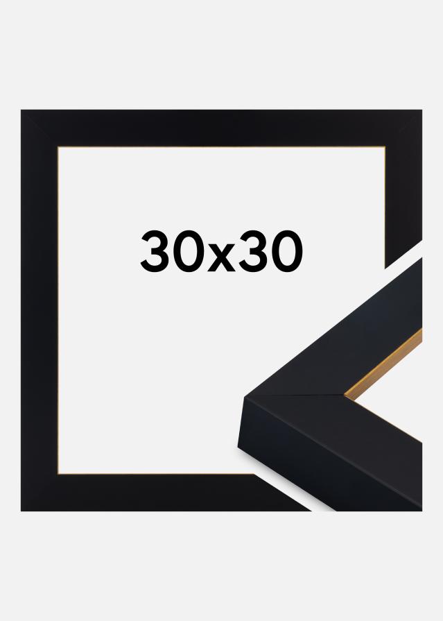 Rám Sussex Akrylové sklo Černá/Zlatá 30x30 cm