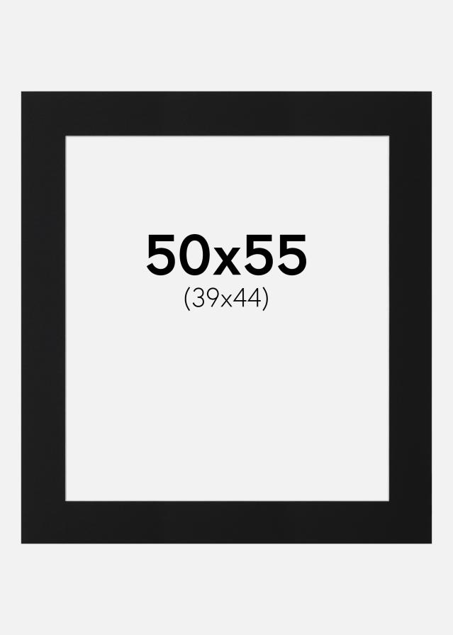 Pasparta Černý Standard (Bílé Jádro) 50x55 cm (39x44)