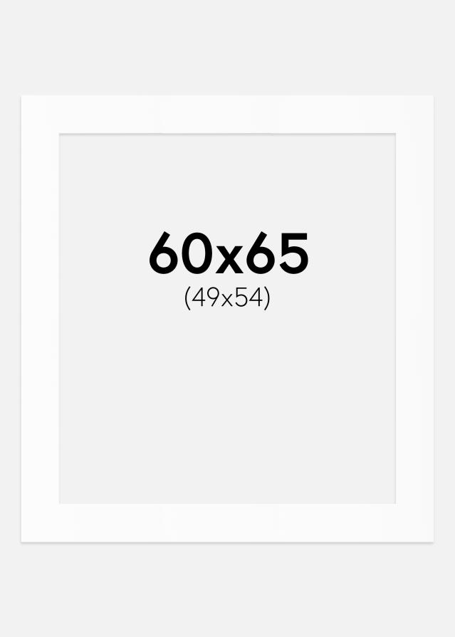 Pasparta Bílý Standard (Bílé Jádro) 60x65 cm (49x54)