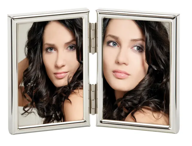 Chloe Skládací rám Stríbrná 3,5x4,5 cm - 2 Obrazy