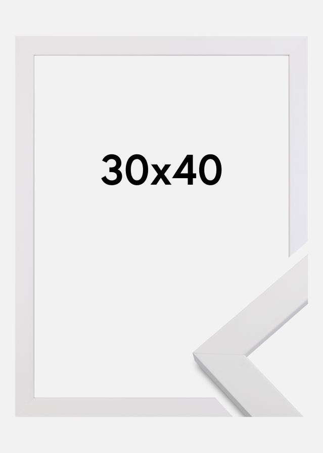 Rám White Wood Akrylové sklo 30x40 cm