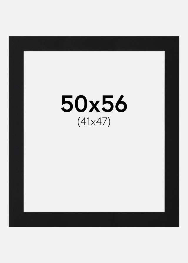 Pasparta Černý Standard (Bílé Jádro) 50x56 cm (41x47)