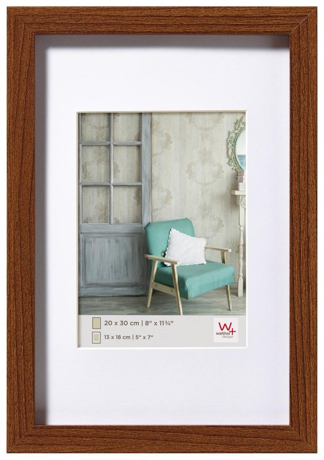 Rám New Stockholm Vlašký orech 15x20 cm