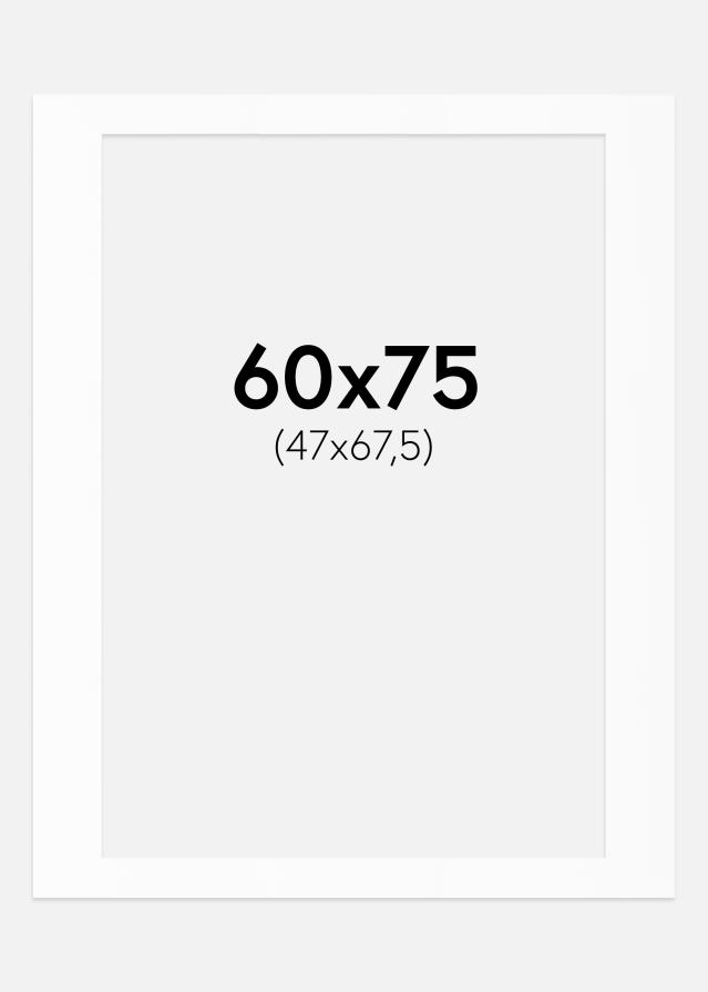 Pasparta Bílý Standard (Bílé Jádro) 60x75 cm (47x67,5)