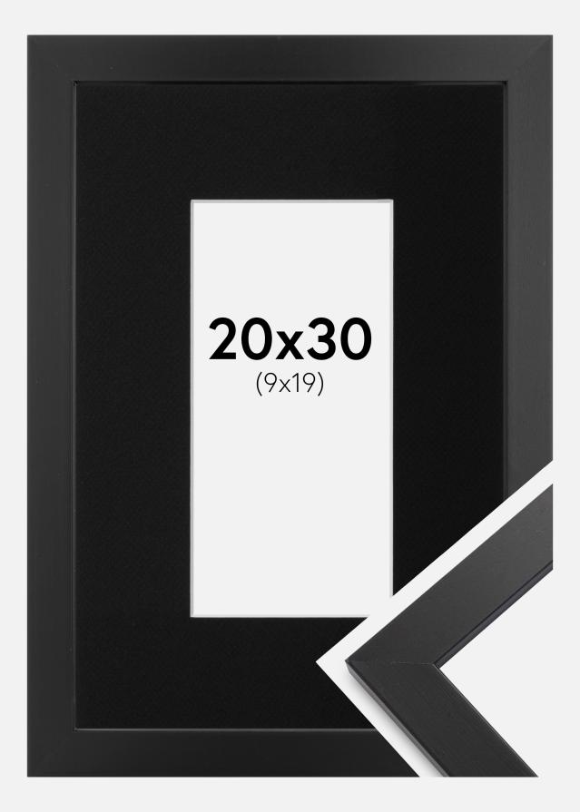 Rám Black Wood 20x30 cm - Pasparta Cerná 10x20 cm