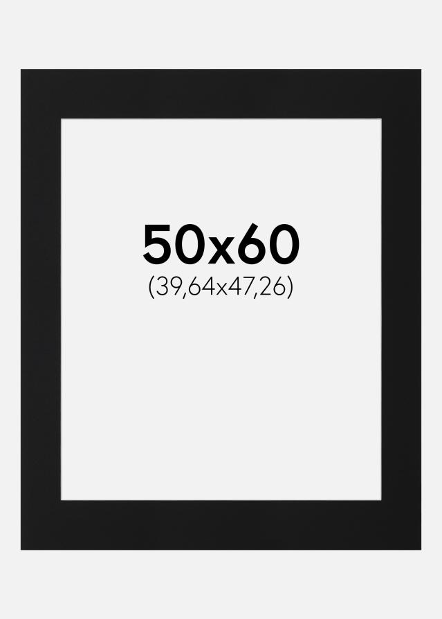 Pasparta Černý Standard (Bílé Jádro) 50x60 cm (39,64x47,26)