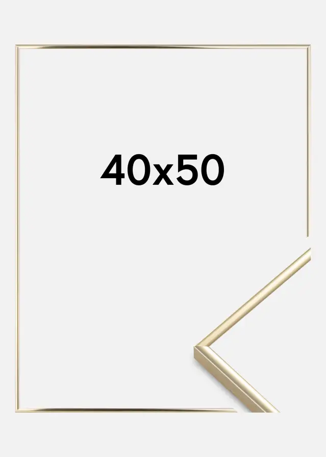 Rám Visby Akrylové sklo Leskle Zlatá 40x50 cm