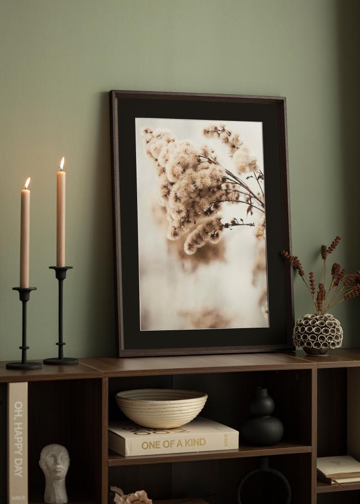 Rám Globe Espresso 40x100 cm - Pasparta Cerná 30x91 cm