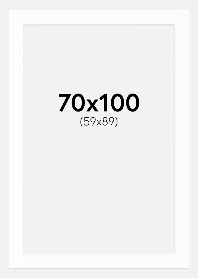 Pasparta Canson Bílá Bílý stred 70x100 cm (59x89)