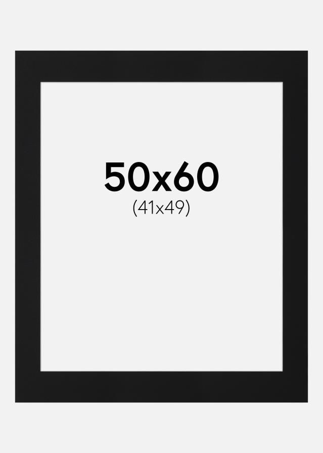 Pasparta Černý Standard (Bílé Jádro) 50x60 cm (41x49)