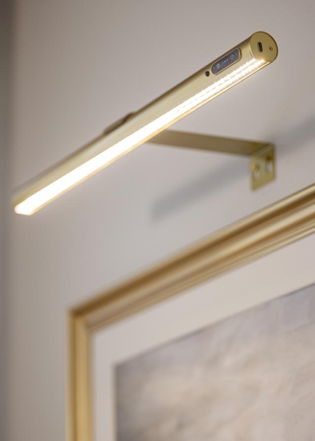 KAILA Halo Bateriově napájené Osvětlení obrazu 50 cm - Zlatá