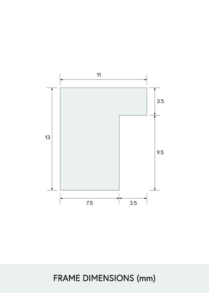 Rám úzký dub Akrylové sklo 32x32 cm