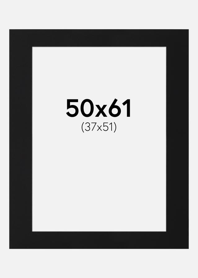 Pasparta Černý Standard (Bílé Jádro) 50x61 cm (37x51)