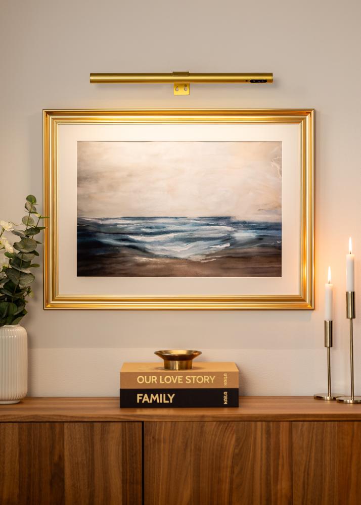 KAILA Halo Bateriově napájené Osvětlení obrazu 50 cm - Zlatá