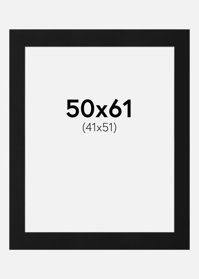 Pasparta Černý Standard (Bílé Jádro) 50x61 cm (41x51)