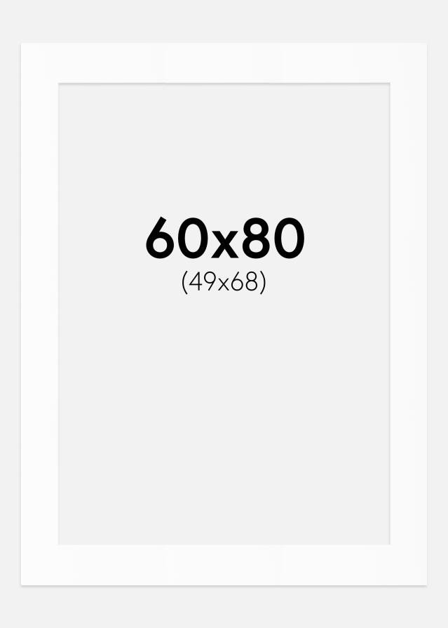 Pasparta Bílý Standard (Bílé Jádro) 60x80 cm (49x68)