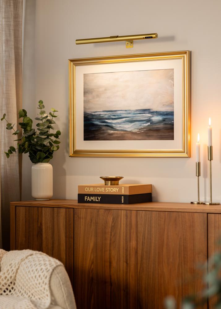 KAILA Halo Bateriově napájené Osvětlení obrazu 50 cm - Zlatá