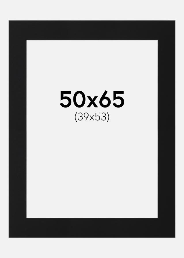 Pasparta Černý Standard (Bílé Jádro) 50x65 cm (39x53)