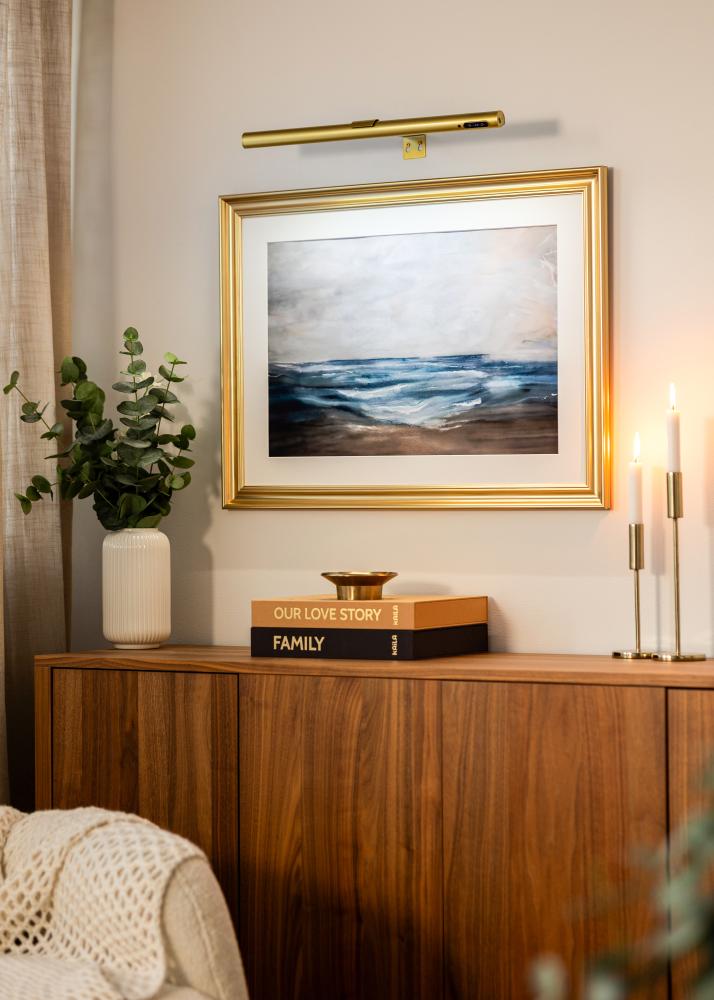 KAILA Halo Bateriově napájené Osvětlení obrazu 50 cm - Zlatá