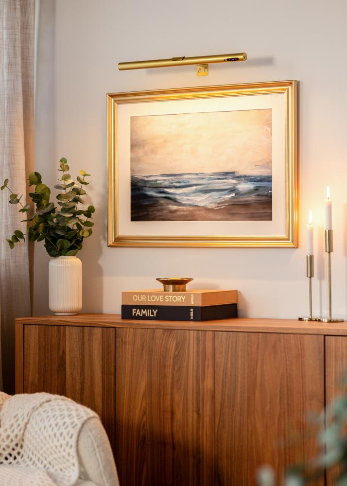 KAILA Halo Bateriově napájené Osvětlení obrazu 50 cm - Zlatá