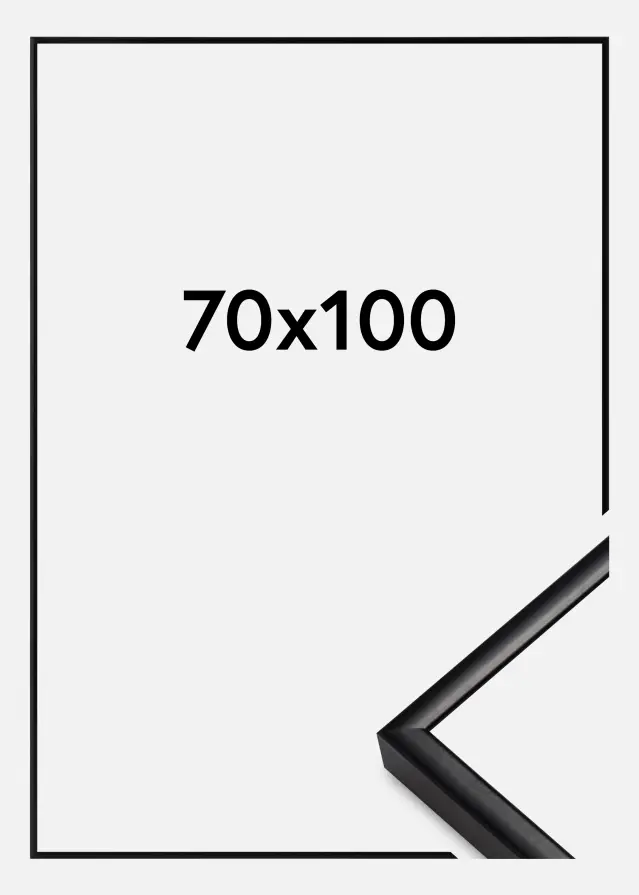 Rám Hliník Akrylové sklo Cerná 70x100 cm