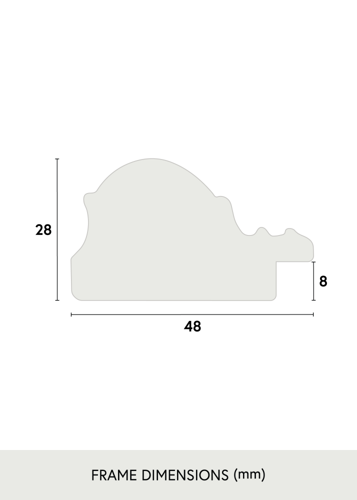 Rám Old Retro Akrylové sklo 50x70 cm