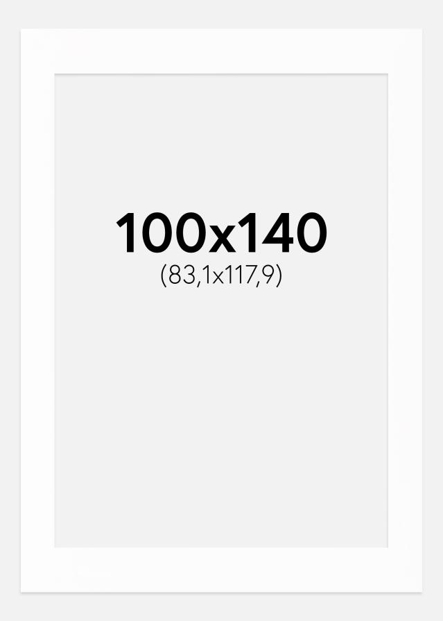 Pasparta Canson Bílá Bílý stred 100x140 cm (83,1x117,9)