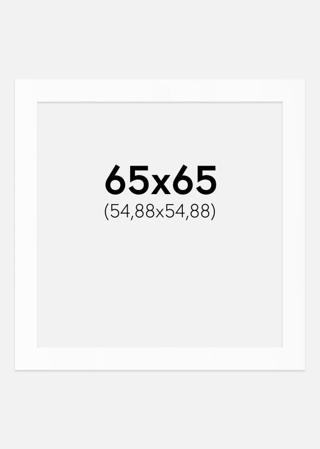 Pasparta Bílý Standard (Bílé Jádro) 65x65 cm (54,88x54,88)