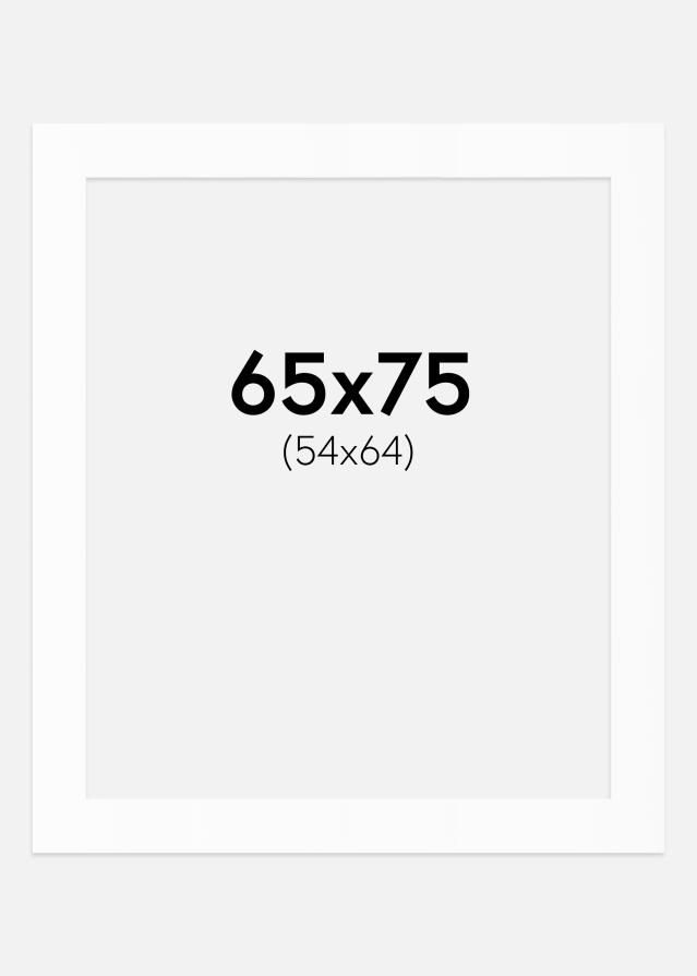 Pasparta Bílý Standard (Bílé Jádro) 65x75 cm (54x64)