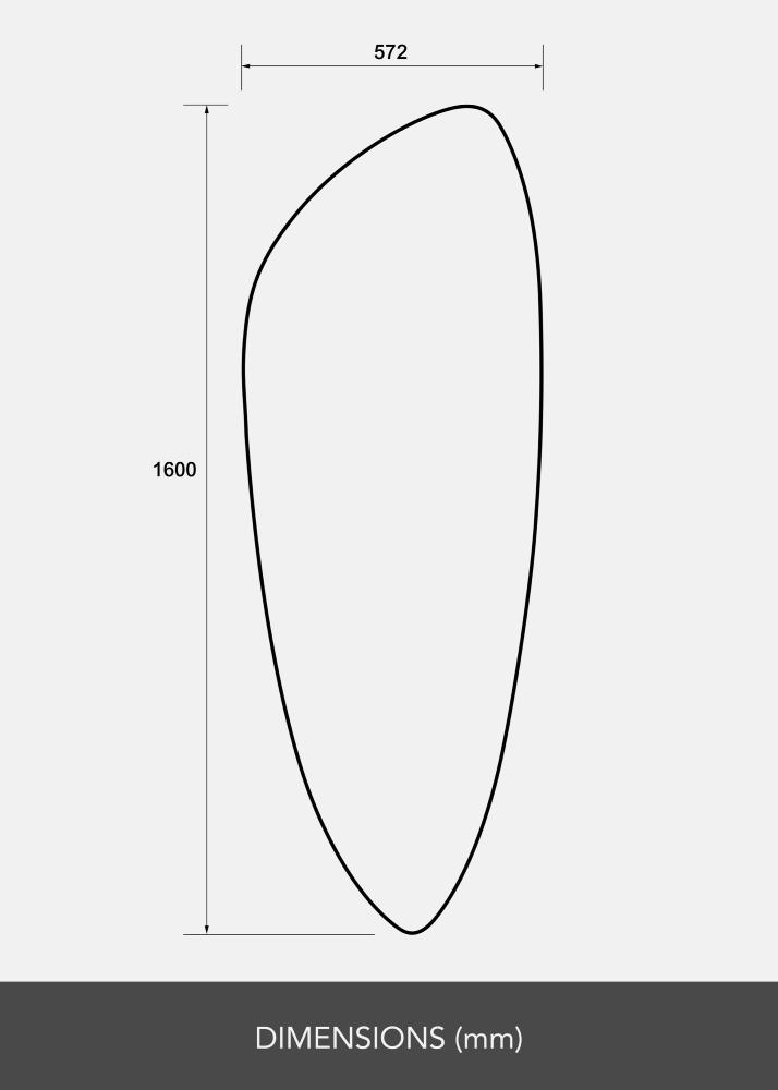 Zrcadlo Obelisk 160x57 cm