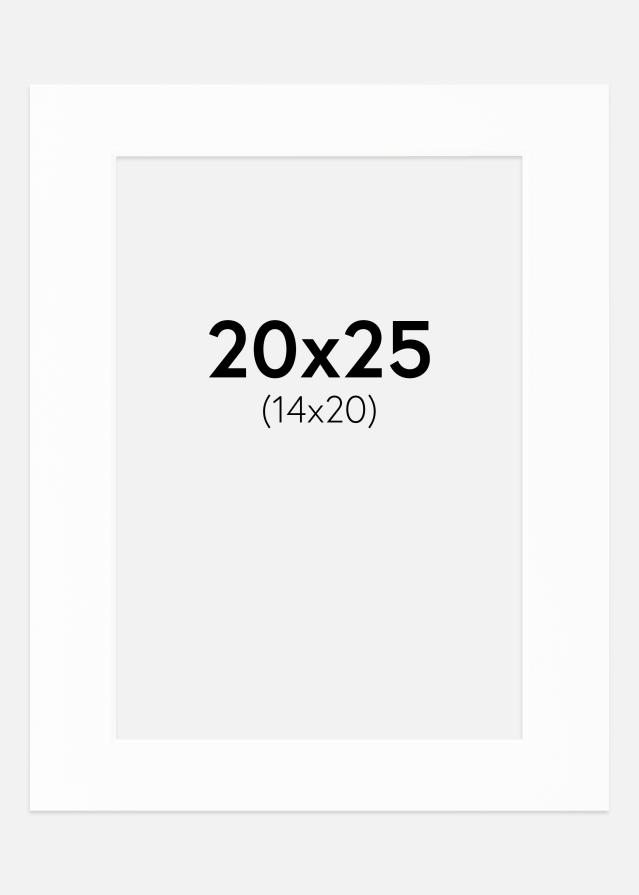 Pasparta Canson Bílá Bílý stred 20x25 cm (14x20)