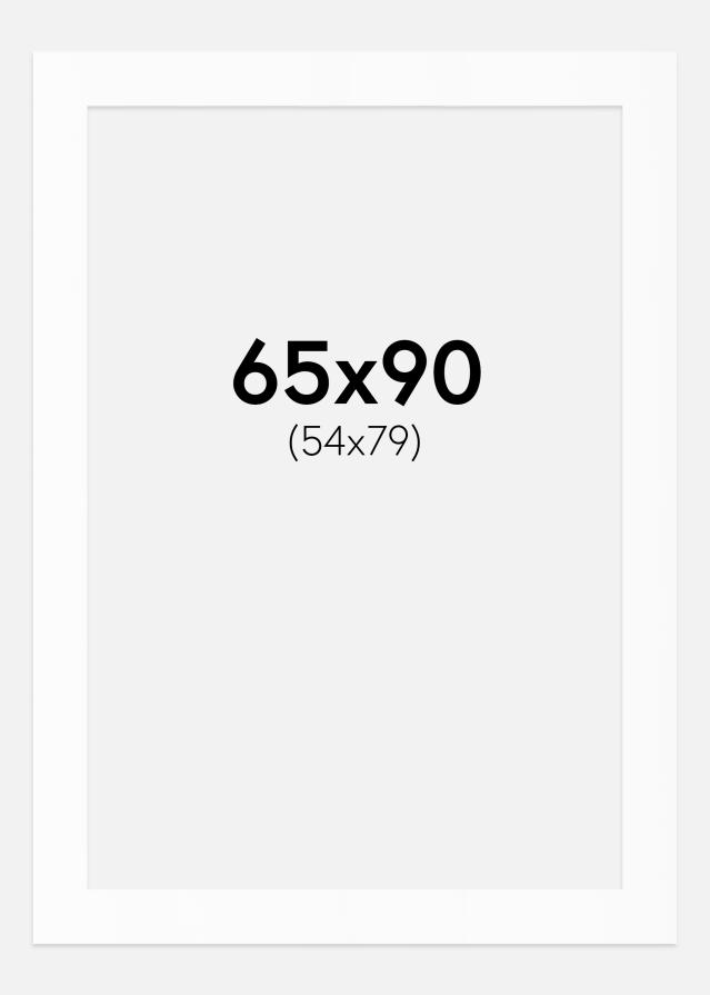 Pasparta Bílý Standard (Bílé Jádro) 65x90 cm (54x79)