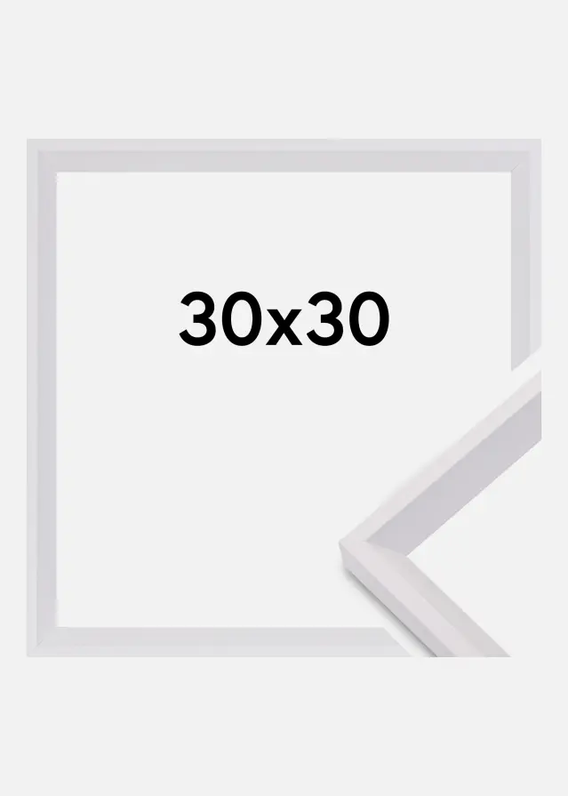 Rám Globe Akrylové sklo Bílá 30x30 cm