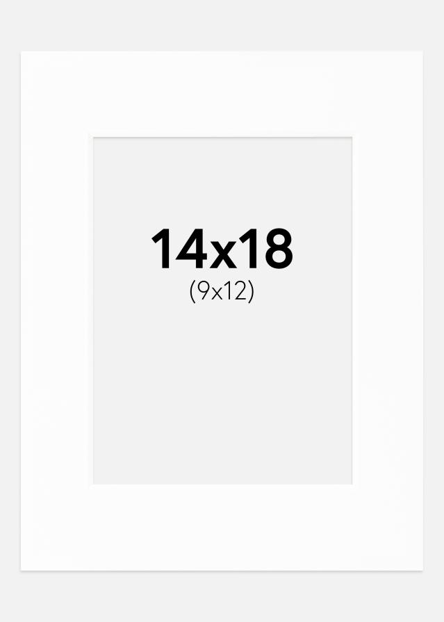 Pasparta Canson Bílá Bílý stred 14x18 cm (9x12)